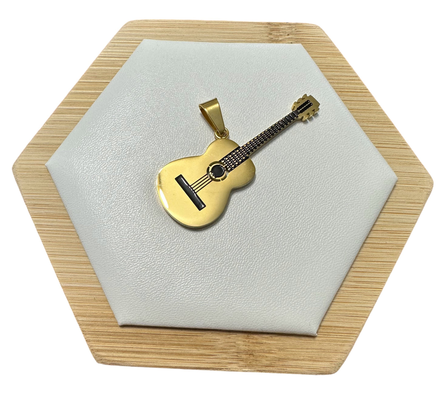 Collar Guitarra en Dorada