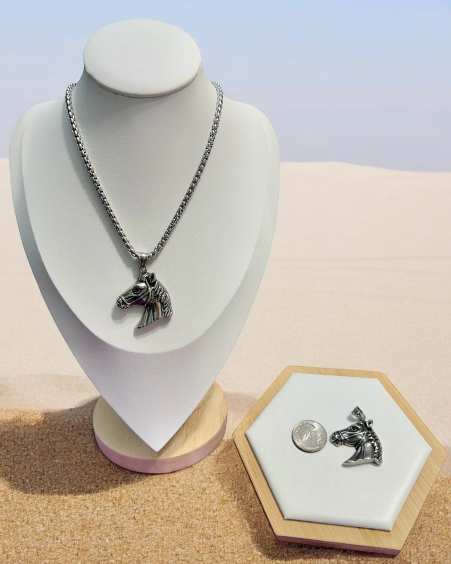 Collar Caballo en Stainless Steel