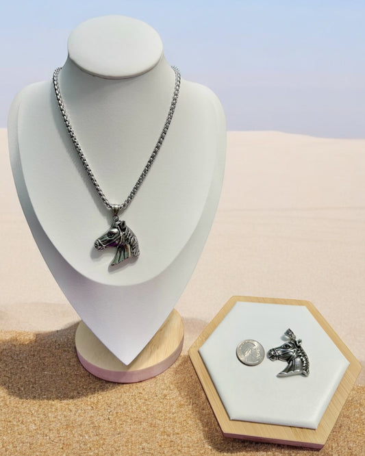 Collar Caballo en Stainless Steel