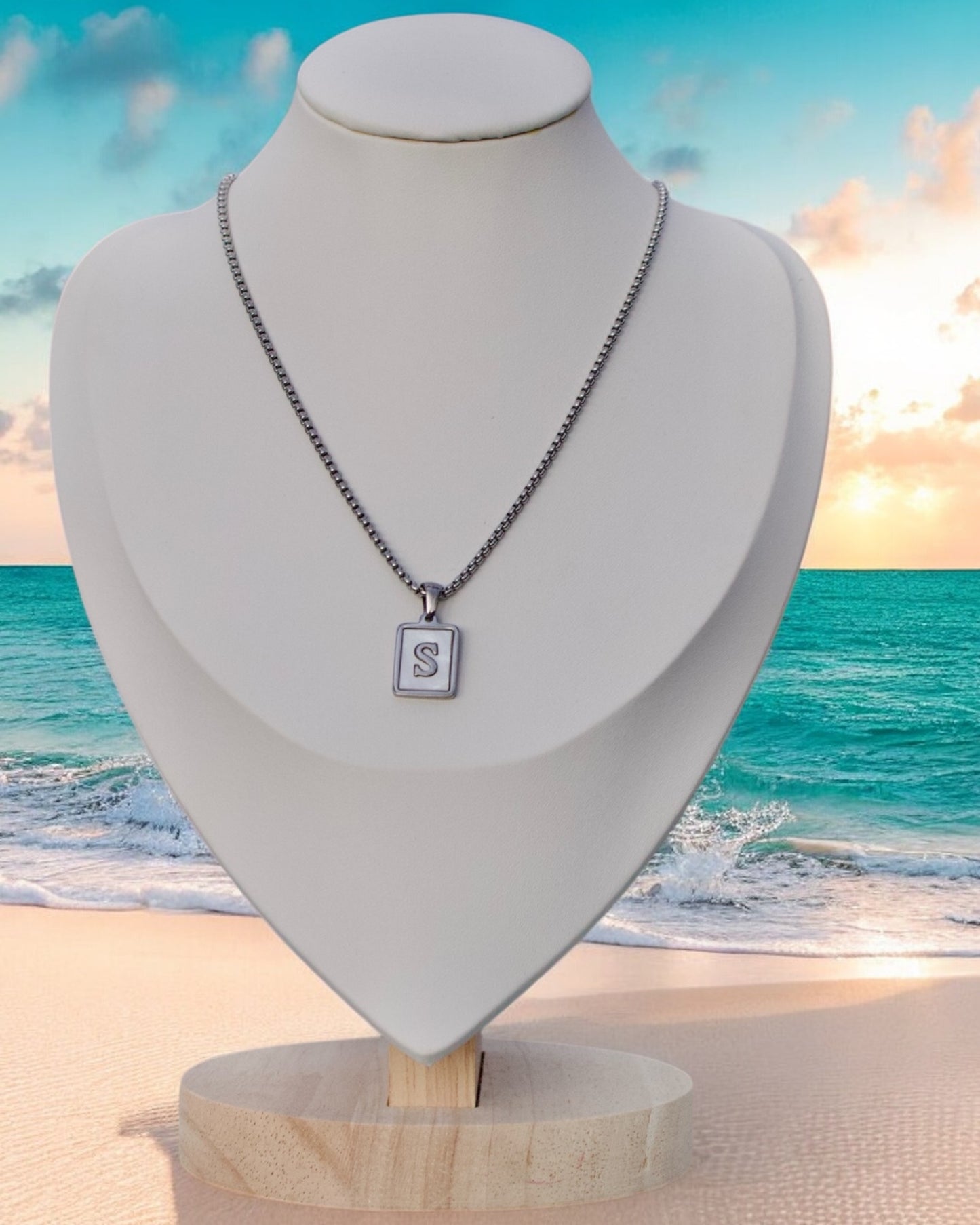 Inicial del Nombre Plateada
 Letra S