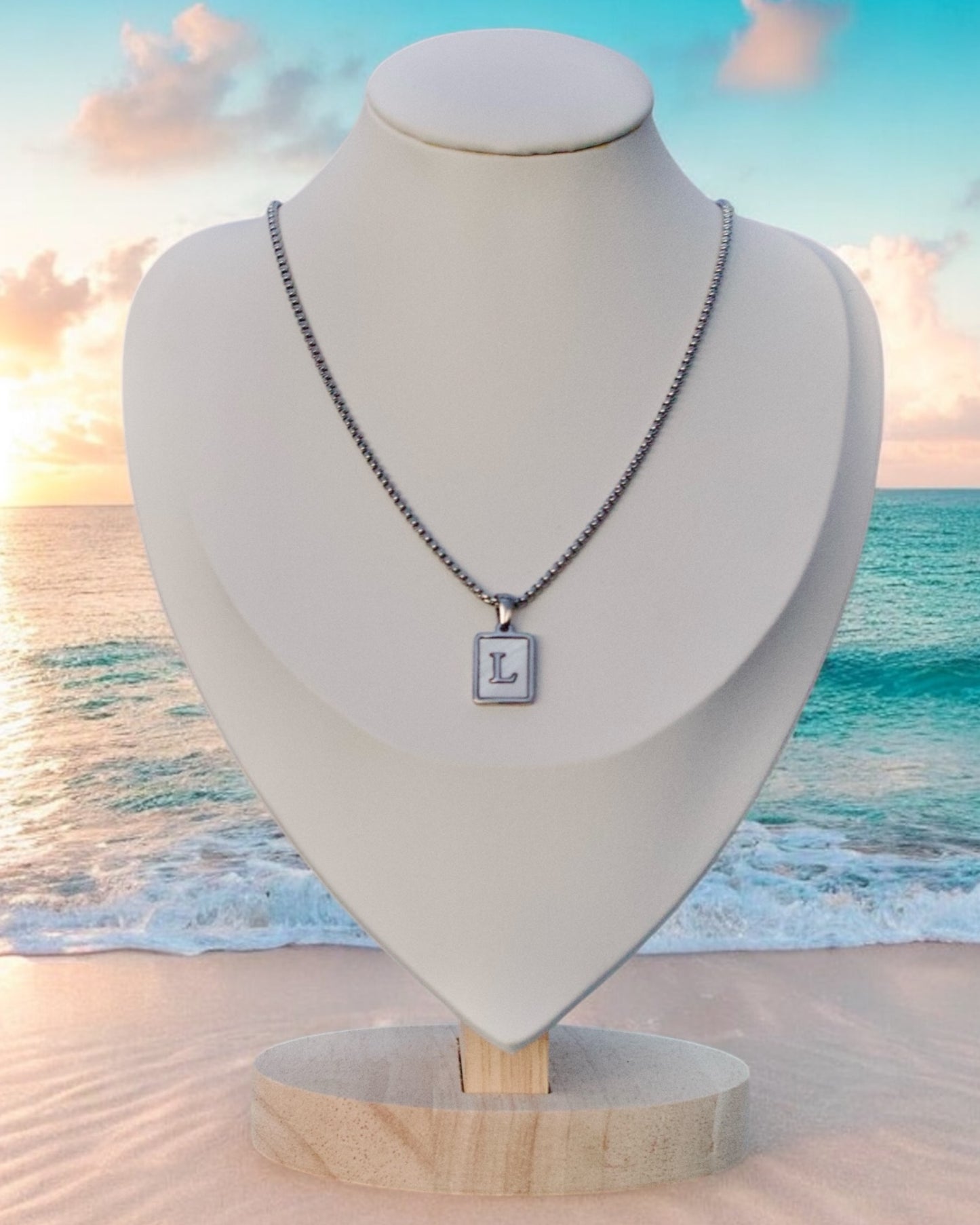 Inicial del Nombre Plateada
 Letra L