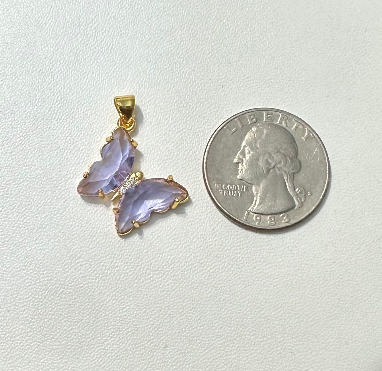 Collar Mariposa Violeta