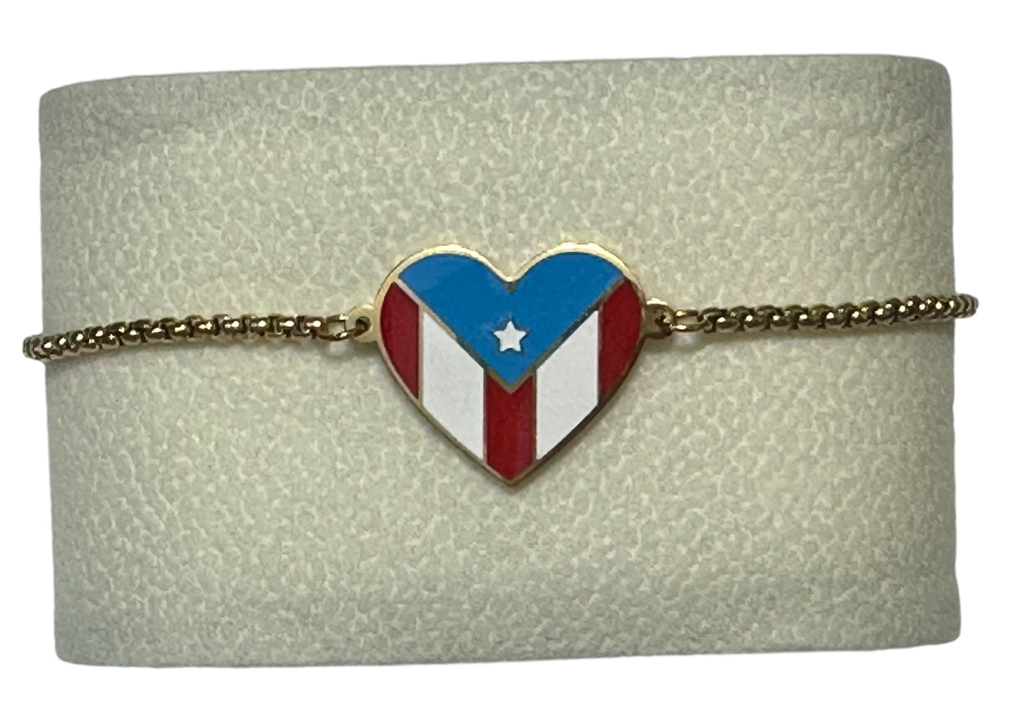 Pulsera Corazón Color Dorada