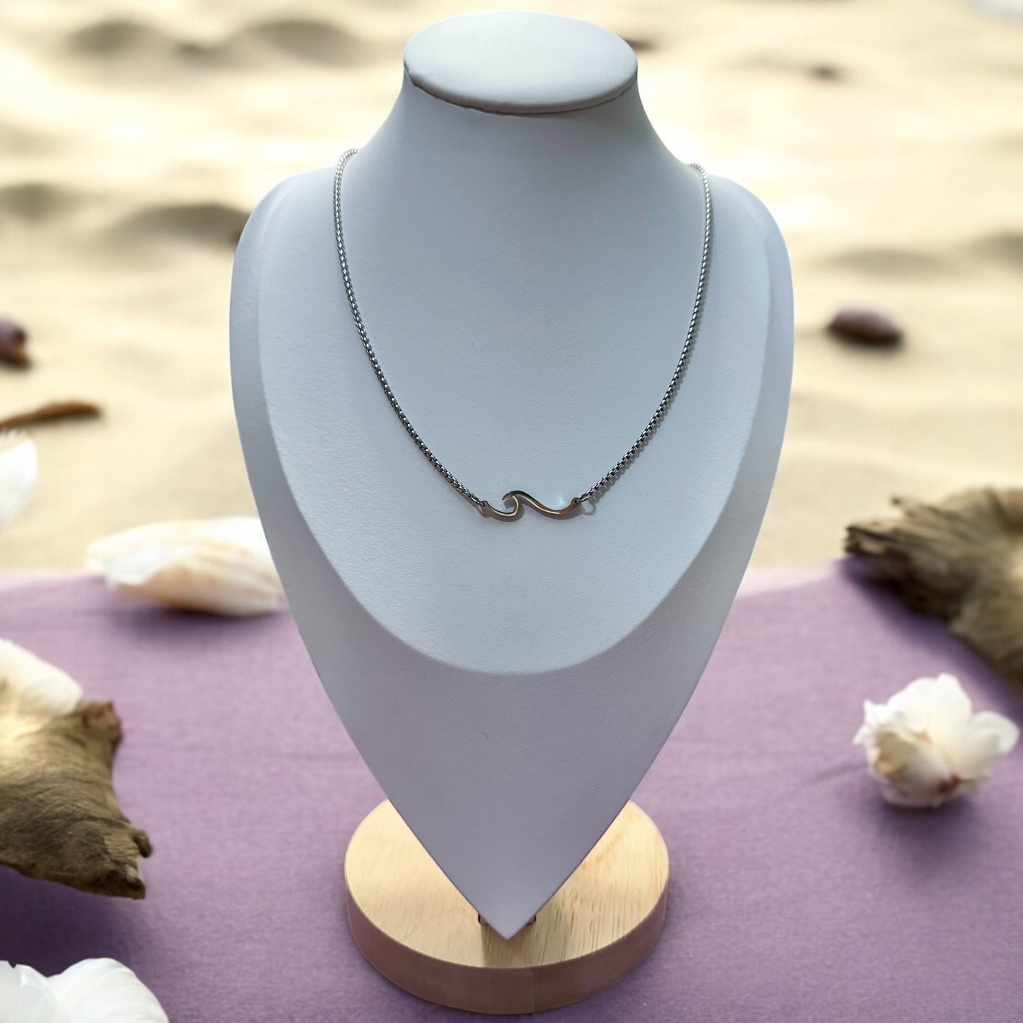 Collar Olas del Mar en Plateado