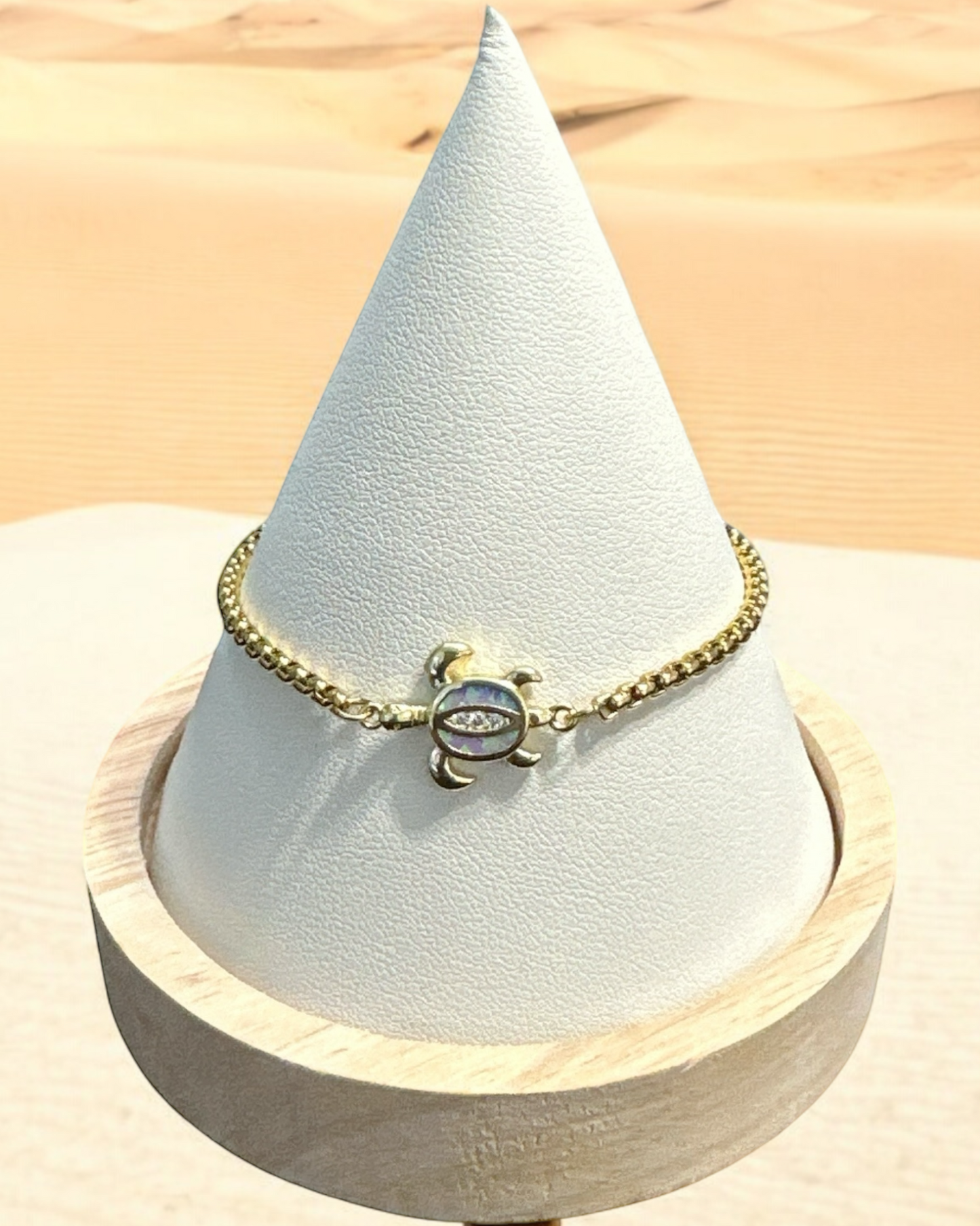 Pulsera Tortuga 2 Color Dorada