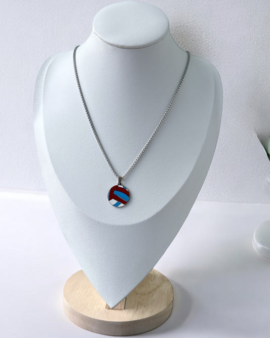 Collar Bola Voleibol con los Colores de la Bandera de PR.