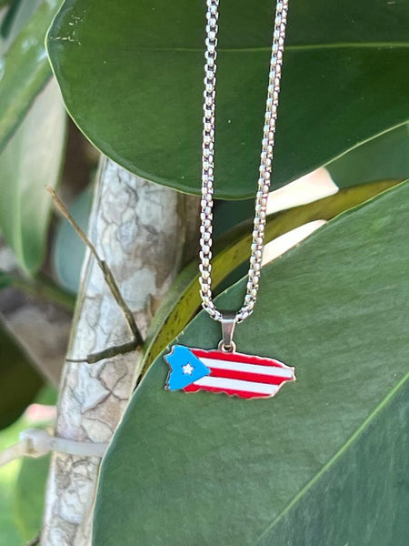 Collar Mapa de Puerto Rico Pequeña